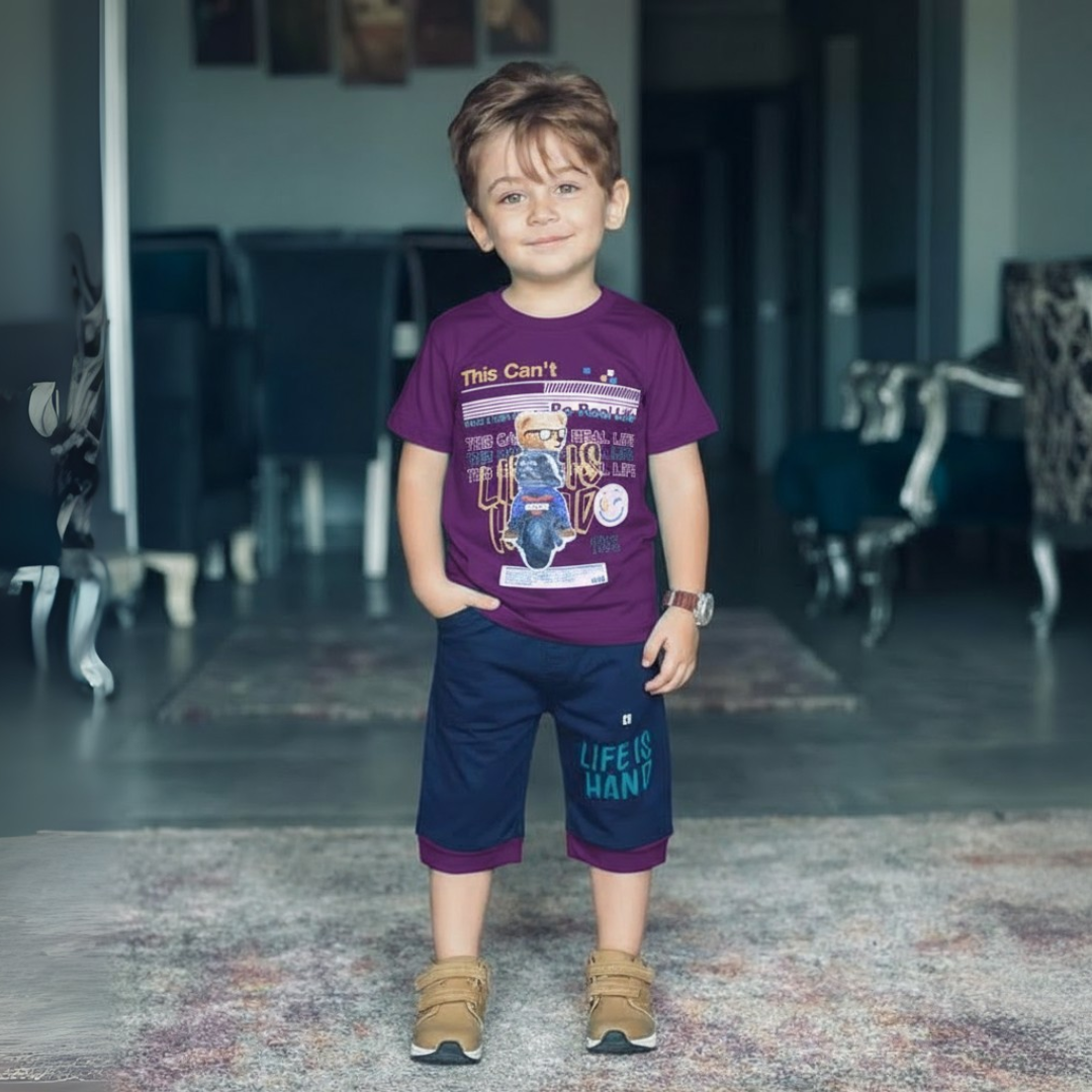 Boy's Summer T-Shirt & Shorts Sets