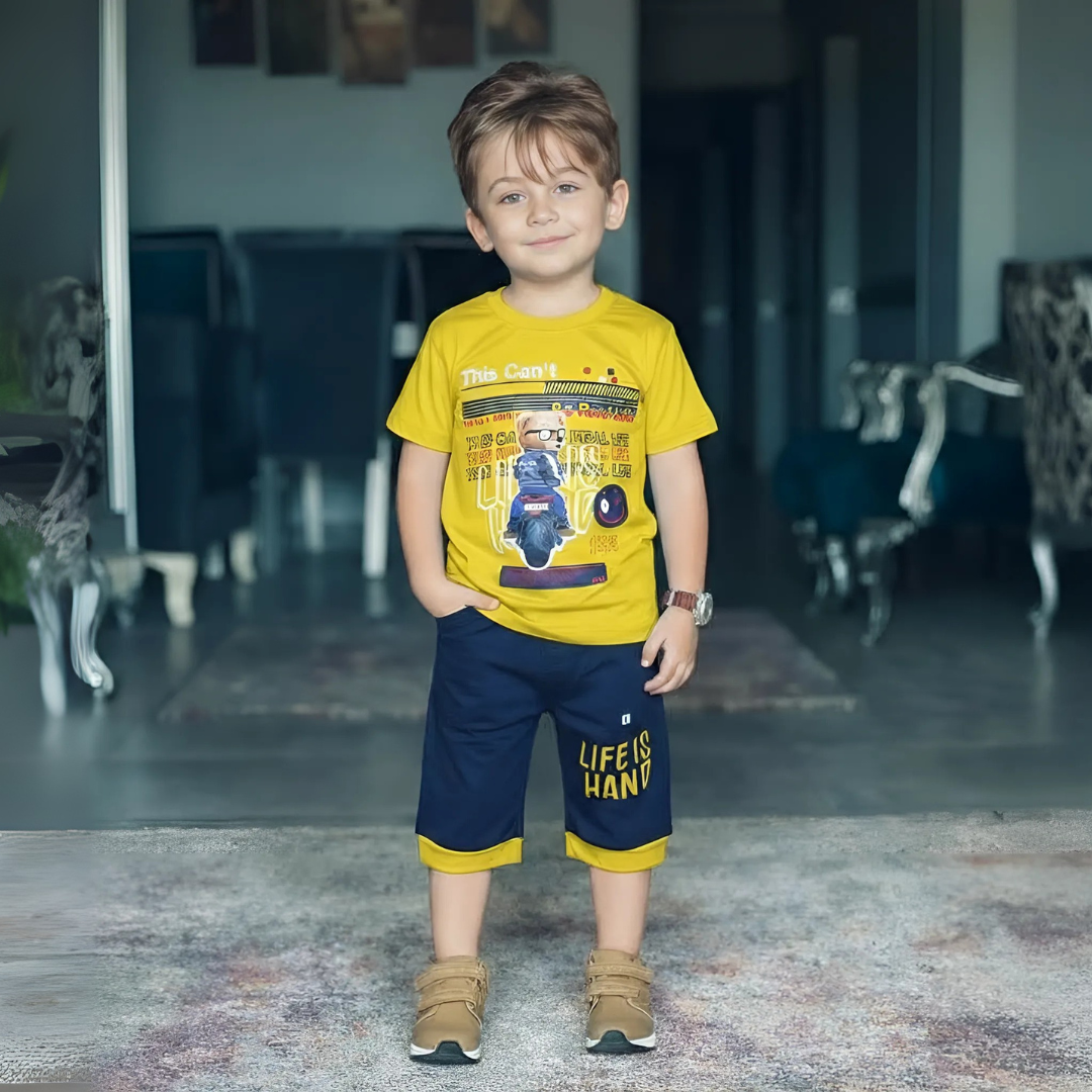Boy's Summer T-Shirt & Shorts Sets