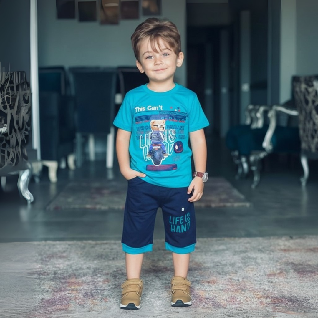 Boy's Summer T-Shirt & Shorts Sets