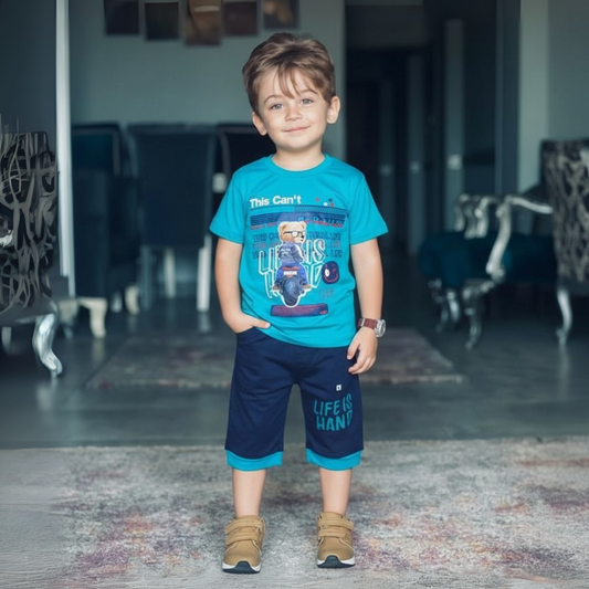 Boy's Summer T-Shirt & Shorts Sets