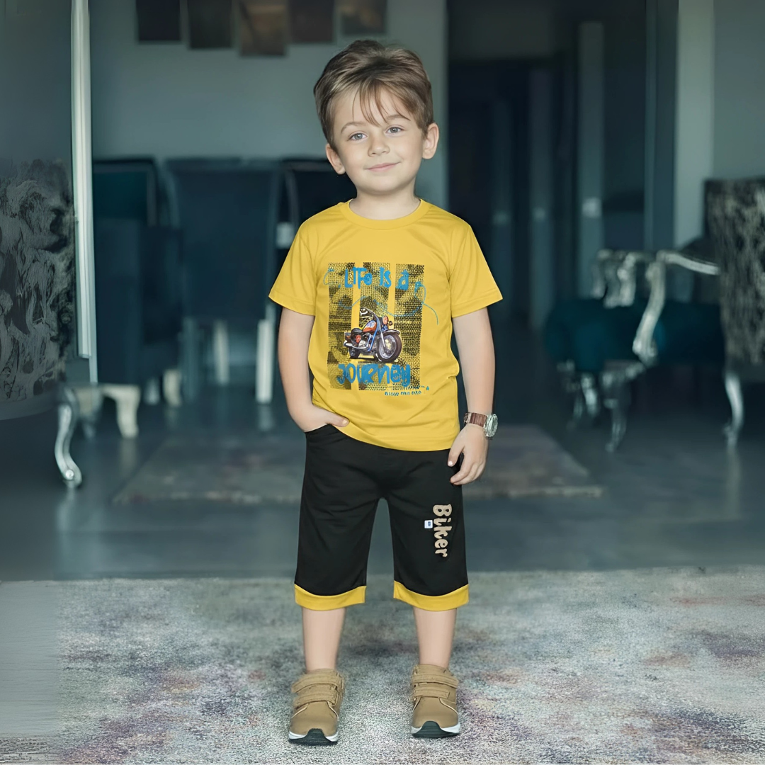 Boy's Summer T-Shirt & Shorts Sets