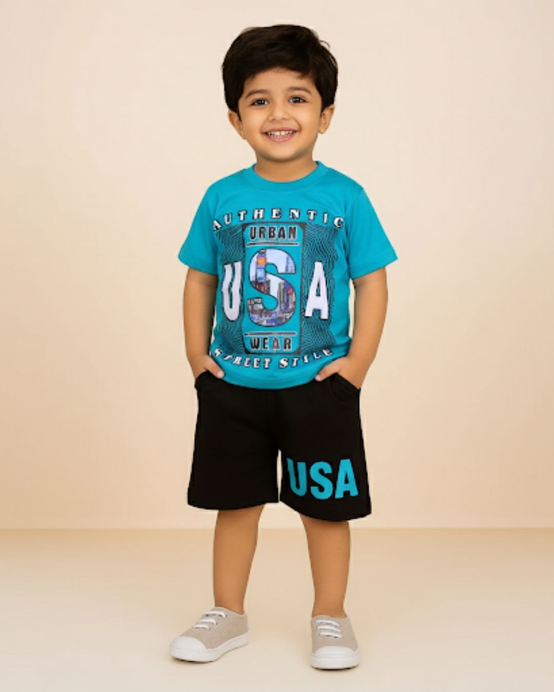 Boy's Summer T-Shirt & Shorts Sets