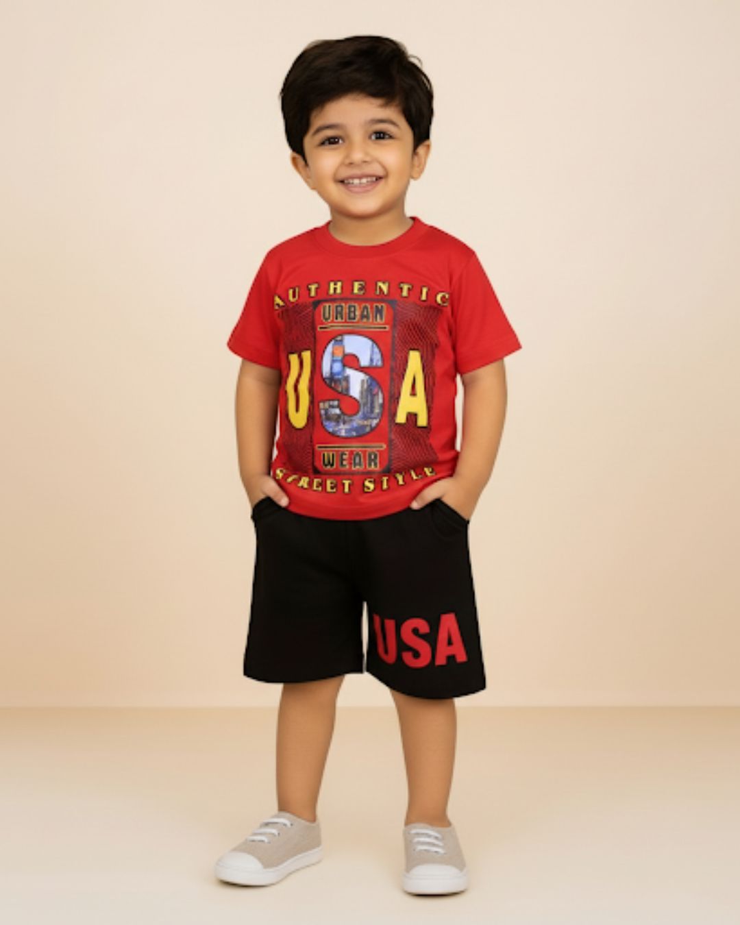 Boy's Summer T-Shirt & Shorts Sets