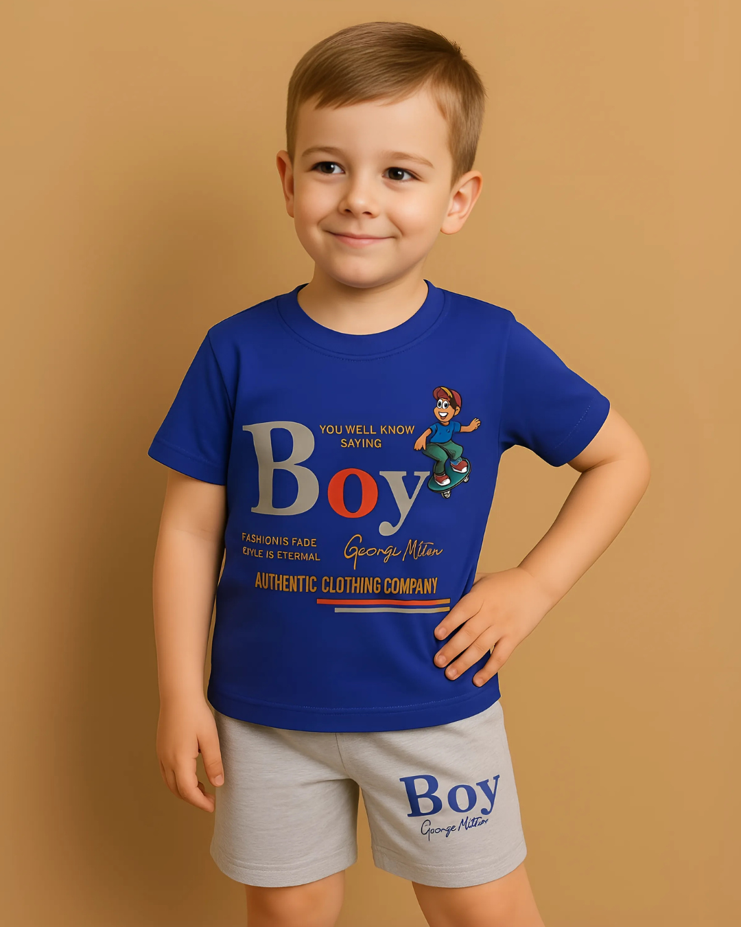 Boy's Summer T-Shirt & Shorts Sets