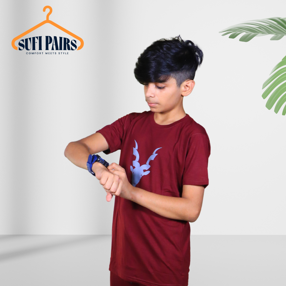 Boy's Summer Graphic T-Shirt & Trouser Sets